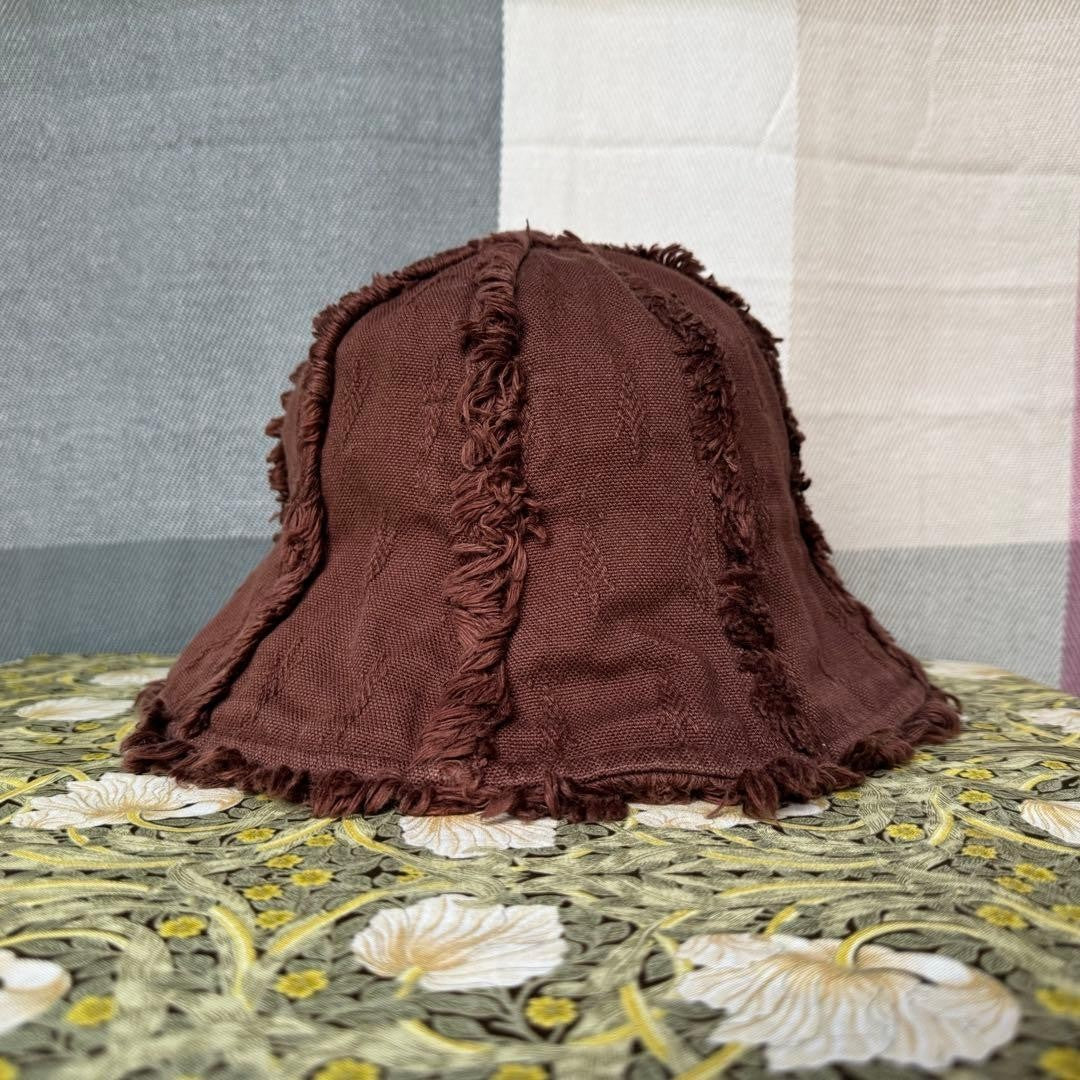 Vivienne Westwood Boro Fringe Canvas Patchwork Tulip Hat Women Luxury Designer L