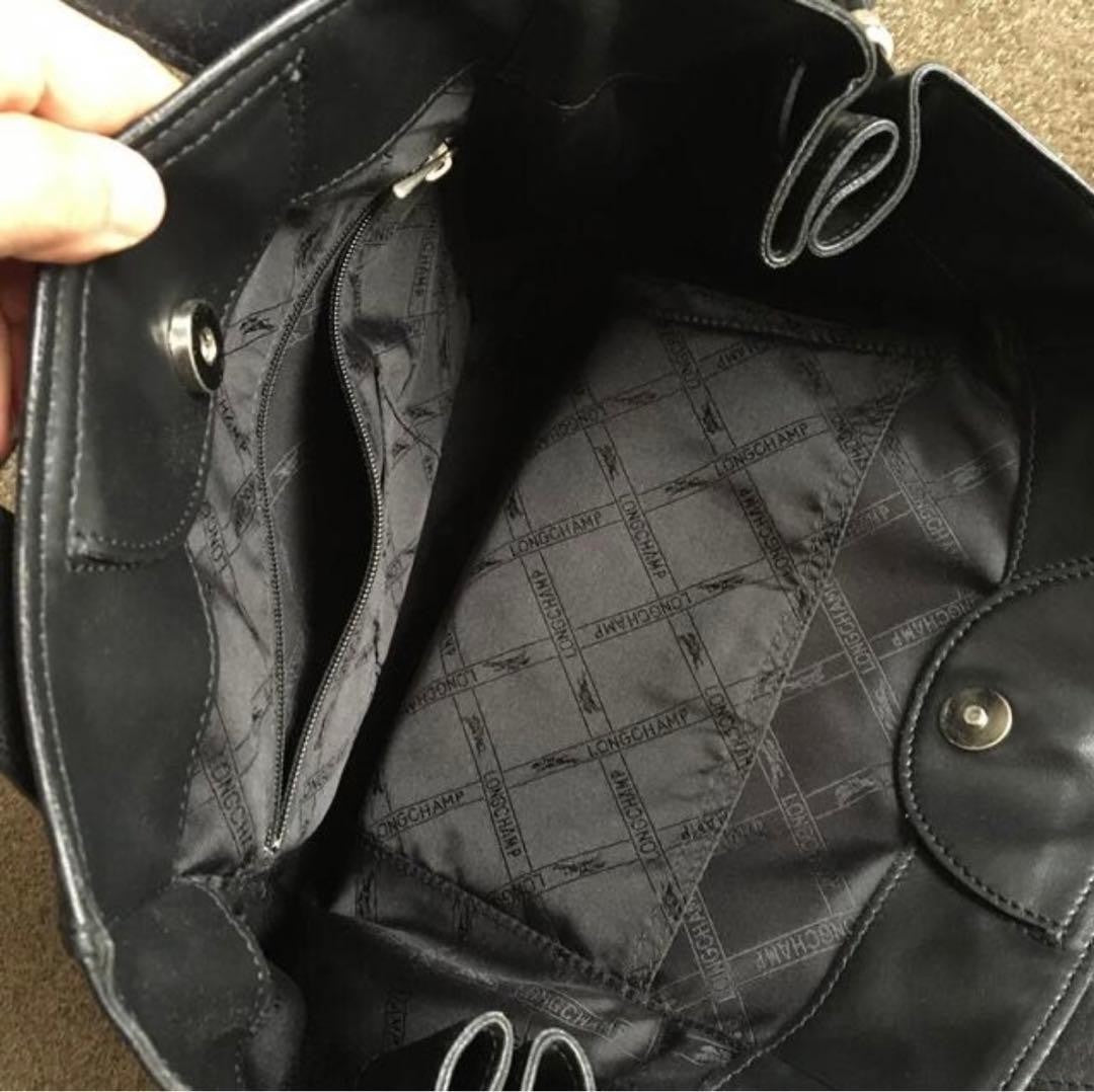 LONGCHAMP Studded Leather Hand Bag