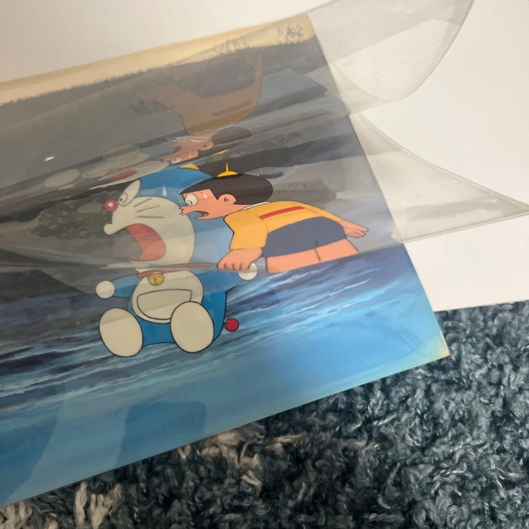 Doraemon animation cel with frame