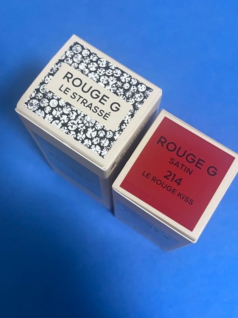 Guerlain Rouge G, lipstick & lipstick Case, SATIN214 & LE STRASSE, Brand new