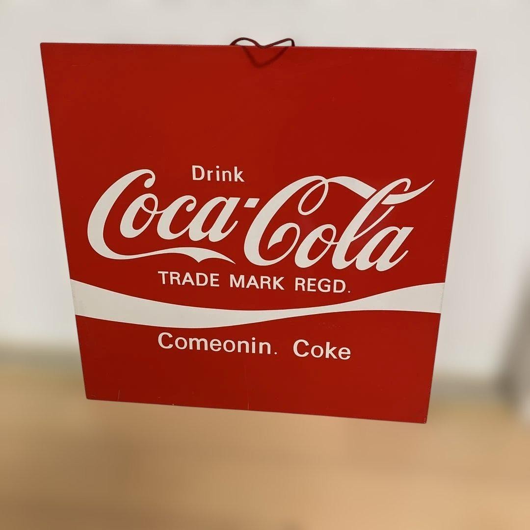 Vintage Novelty Coca-Cola Aluminum Sign
