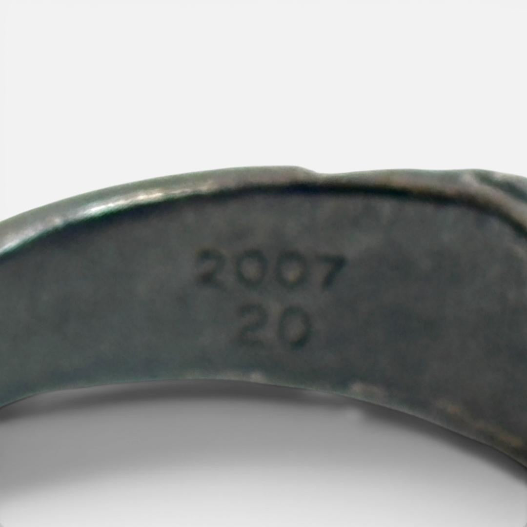 Rare 2007 Y's Yohji Yamamoto Turquoise Silver 950 Ring