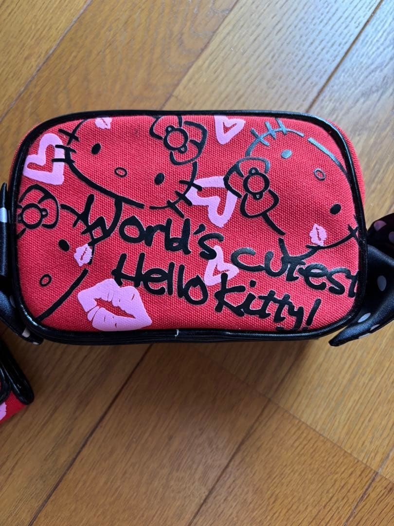 Hello Kitty Sanrio Rare Key Case Set Ribbon LipG