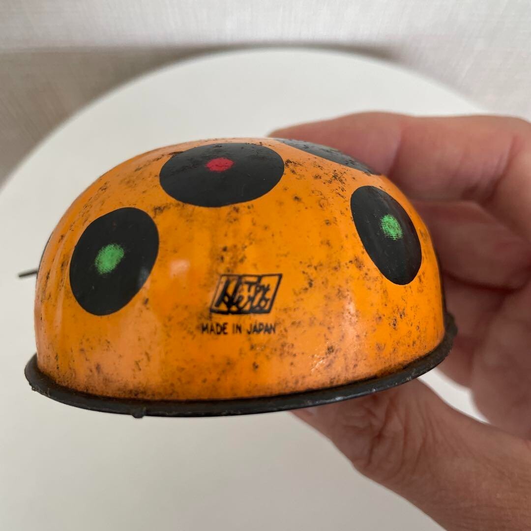 Ladybug Tinplate Zenmai Zenmai Showa Retro