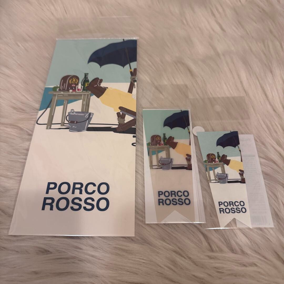 Porco Rosso Ghibli 3D Build Limited Postcard Bookmark 3pcs from Japan