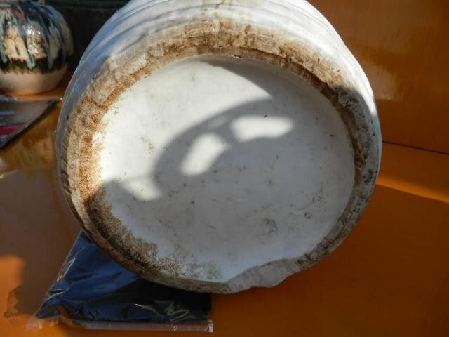 Sake barrel, porcelain, Inoi Kanemura, sunrise, Masamune, Showa retro.