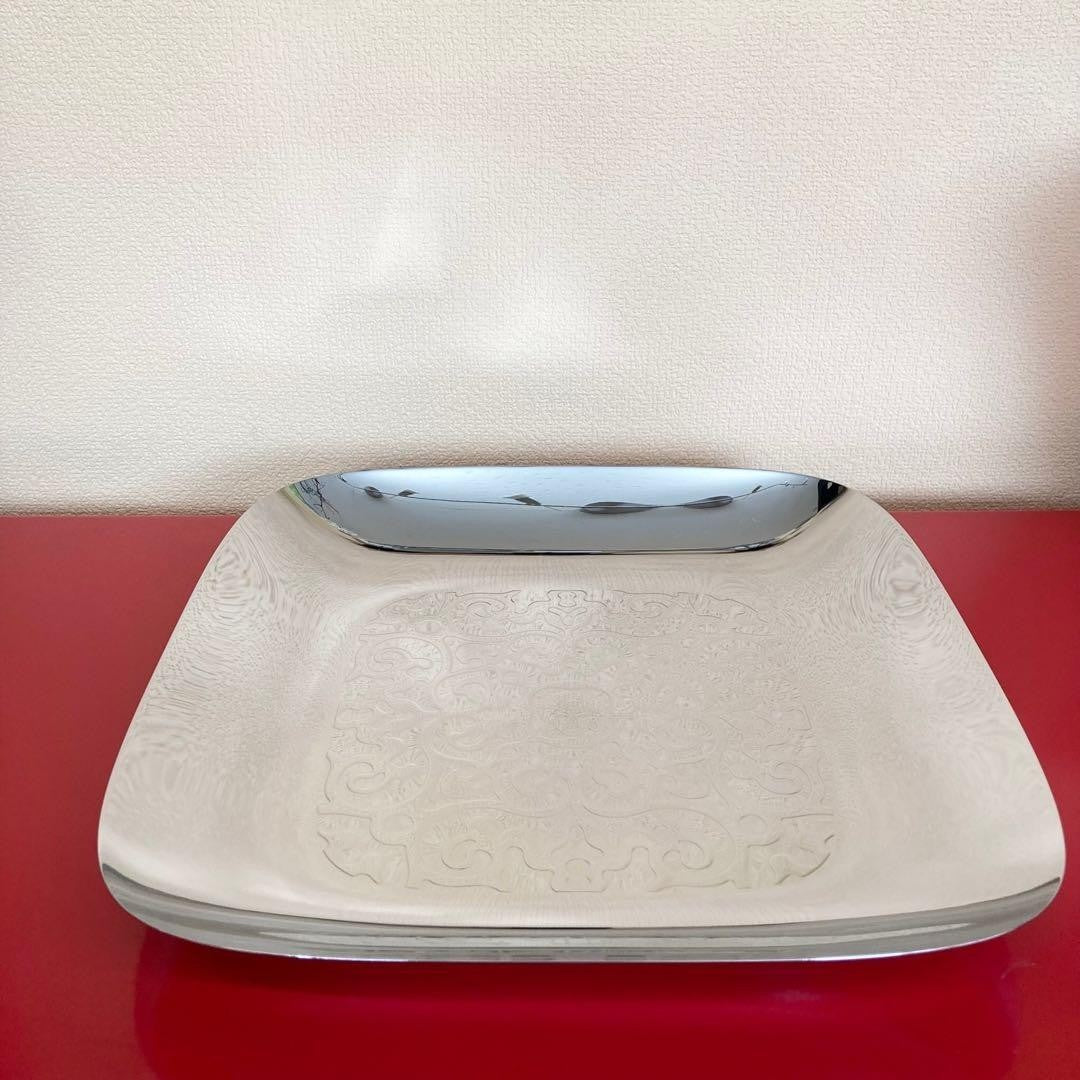 Alessi Dressed Square Tray Marcel Wanders 2011 Stainless Steel w/Box