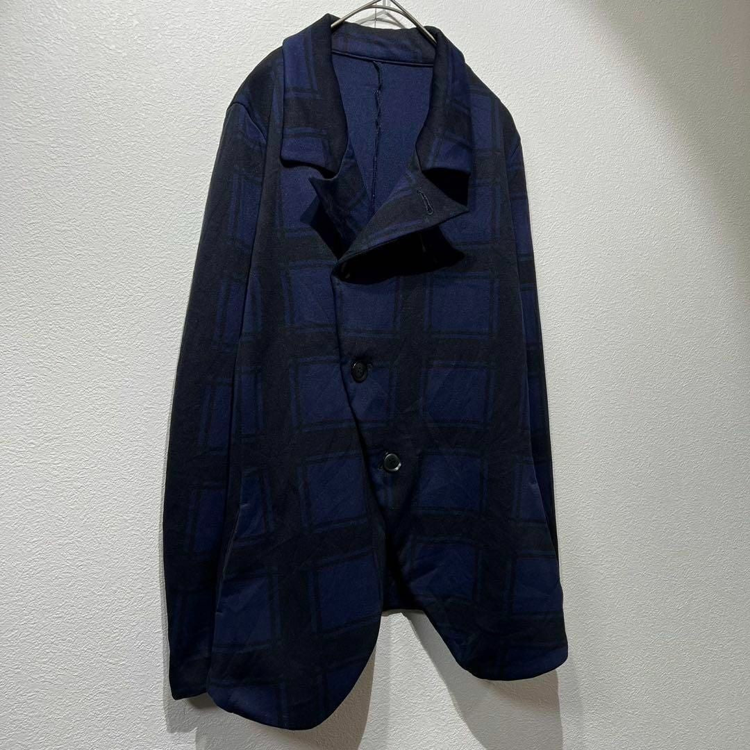 Y's Yohji Yamamoto 90s Blazer Irregular Check Tailored Jacket Shrunken Women's