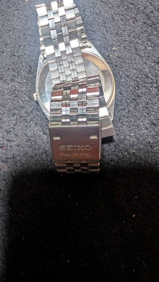 SEIKO Quartz Watch Dark Brown Showa Retro