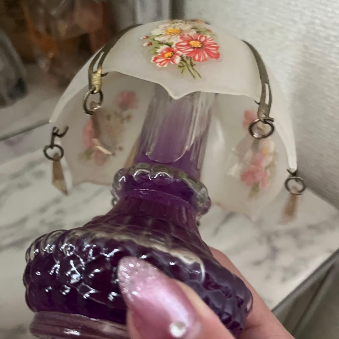 Chandelier-Style Glass Air Freshener Showa Retro Antique
