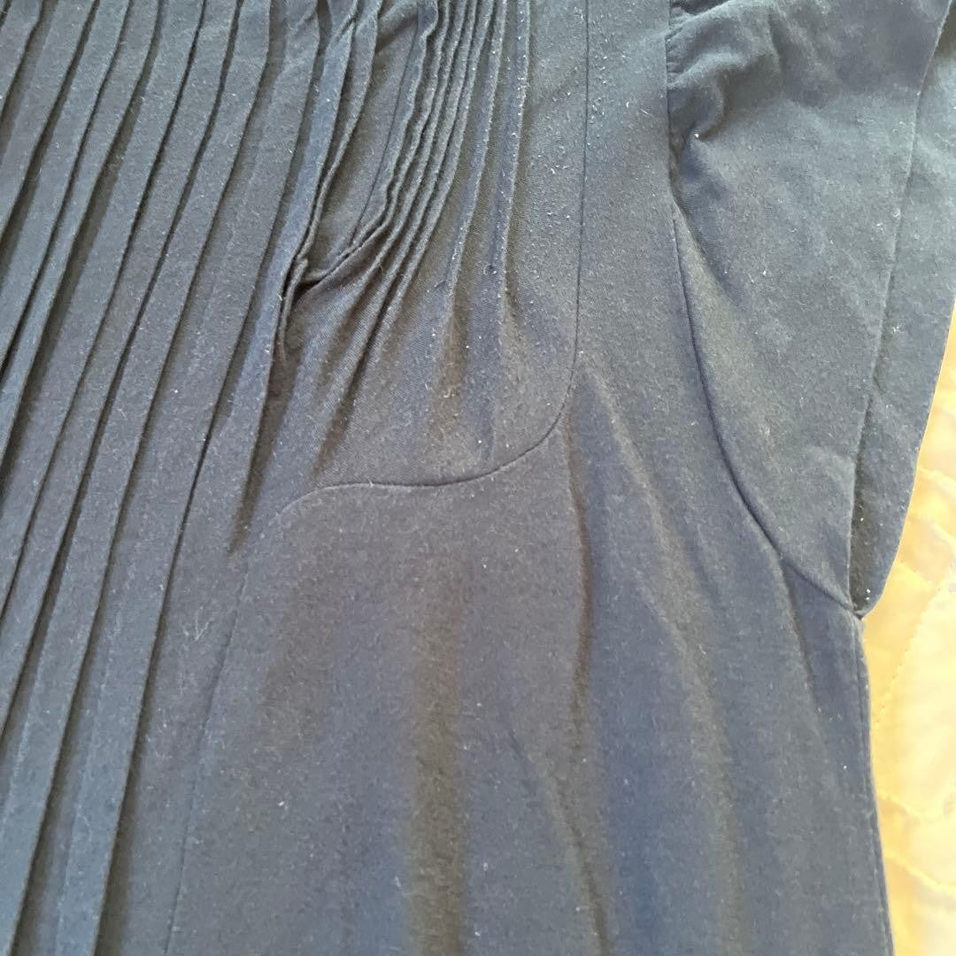 TSUMORI CHISATO Dark Navy Short Sleeve Tunic Dress Navy 33.8 inches