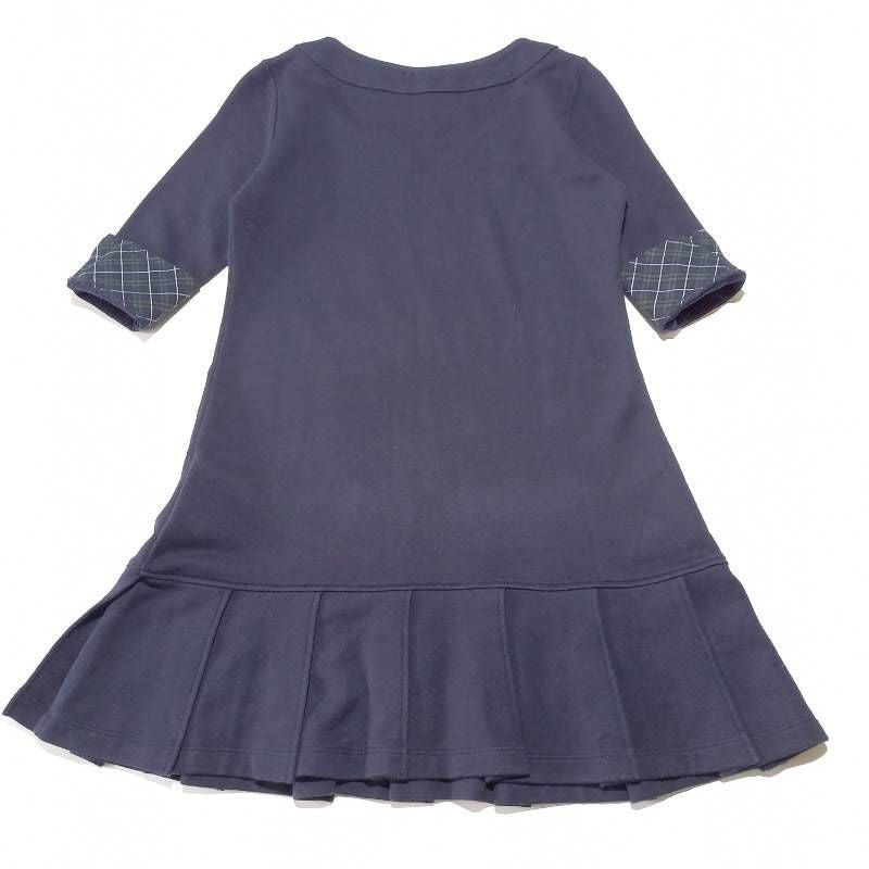 Burberry Blue Label Nova Check Dress Navy Size 38 Elegant Design