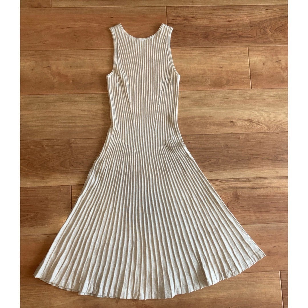 PERUVIAN CONNECTION Sleeveless Knit Dress XS Natural Color