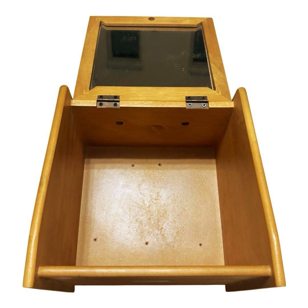Showa Retro Wooden Tabletop Dresser Vanity Cosmetics Box