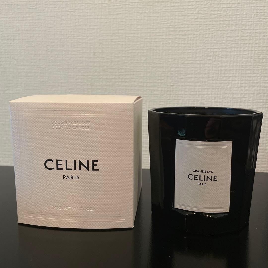 CELINE Nightclubbing Aroma Candle Black Octagon Shape New from Japan