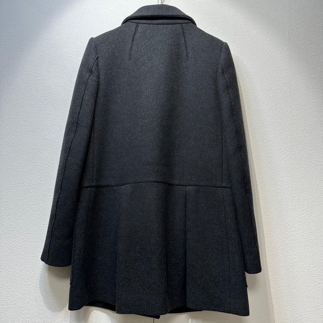 MIU MIU Archive Gray Wool Angora Belted Flare Aline Coat Jacket Size38 Y2K Italy