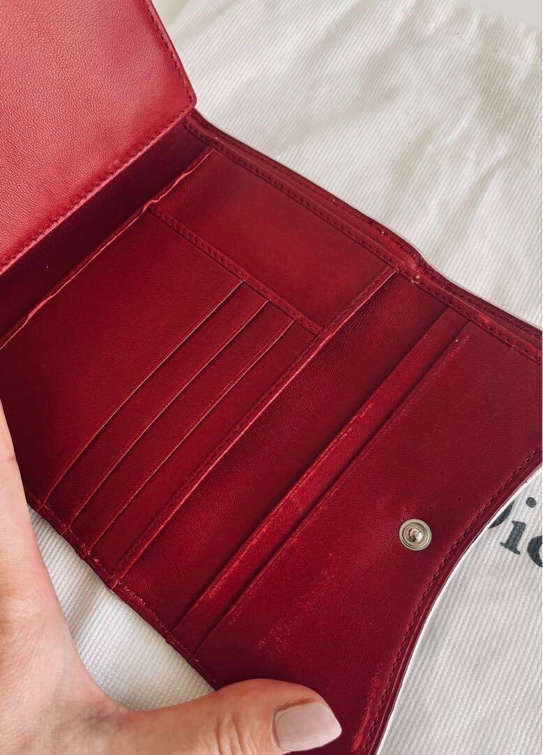 Rare Dior John Galliano Era Trailer Wallet Red From Japan
