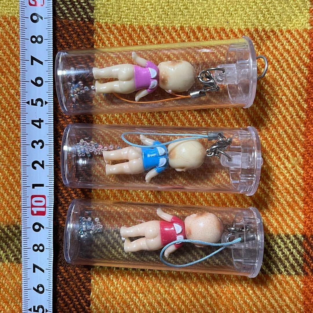 Sonny Angel Cased Figure Keychain Strap Set of 3 Kewpie Rare Vintage Unused