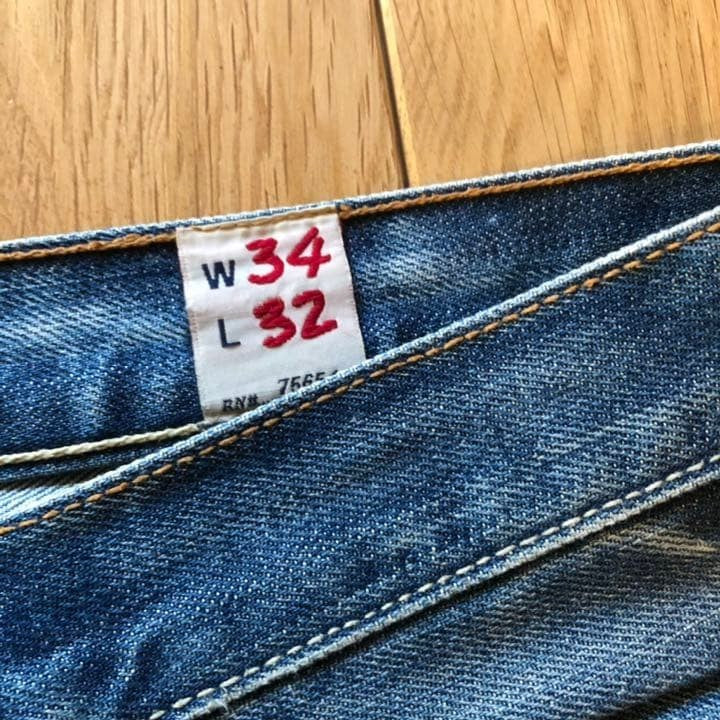 Ezra Fitch Denim Jeans 34x32 Rare Vintage Abercrombie&Fitch Near Unused Japan