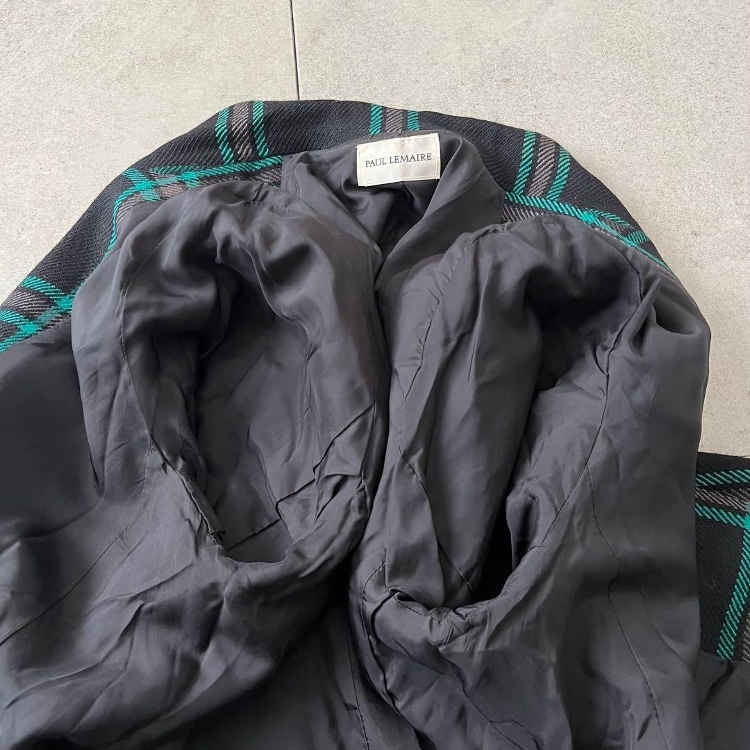 Vintage wool jacket Tartan check Formal Showa retro Vintage clothing