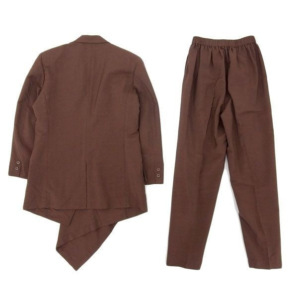 ISSEY MIYAKE 90s Archive Wool Suit Set Brown Japan M S Rare