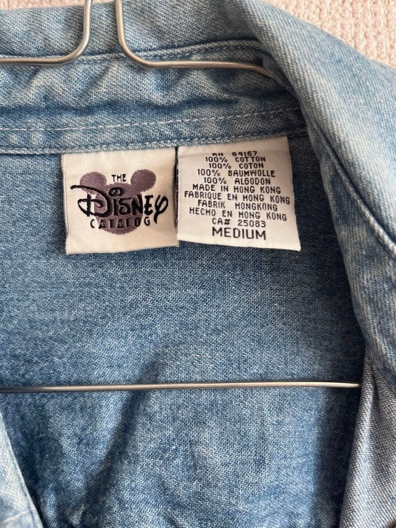 Disney 101 Dalmatians Dog Embroidery Denim Shirt Old Clothes Vintage Limited