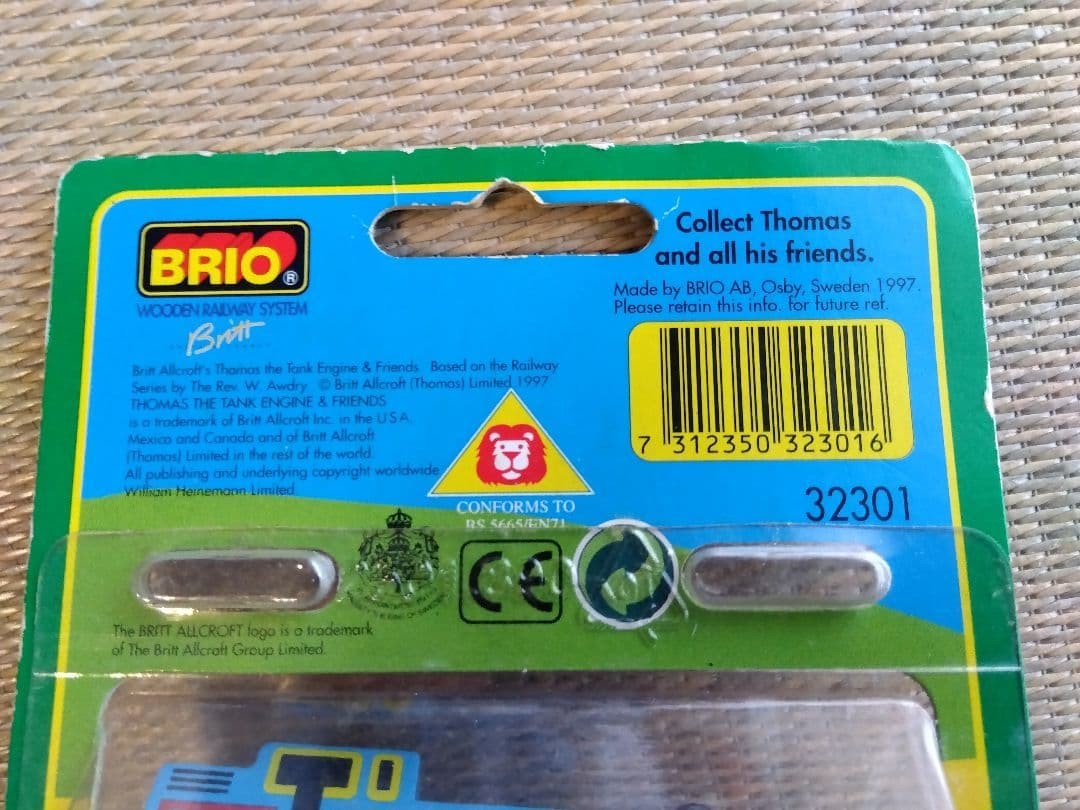 BRIO Thomas Wooden Train Dead Stock Toy Collectible Blue Rare Vintage