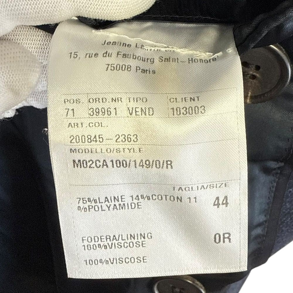 LANVIN Luca Ossendrijver P-coat, 44, Navy mens USED