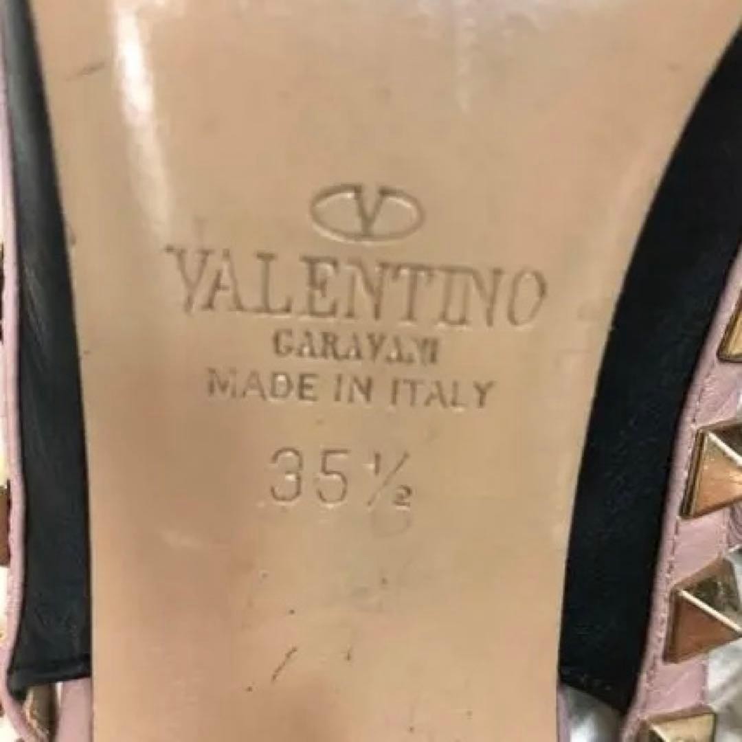 Women 6.0US Valentino Shoes Same Day Black Studded High Heels Limited Edition VH