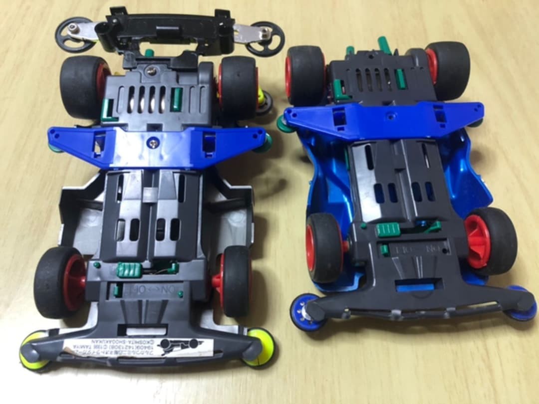 90s Mini 4WD cars. Set of two.