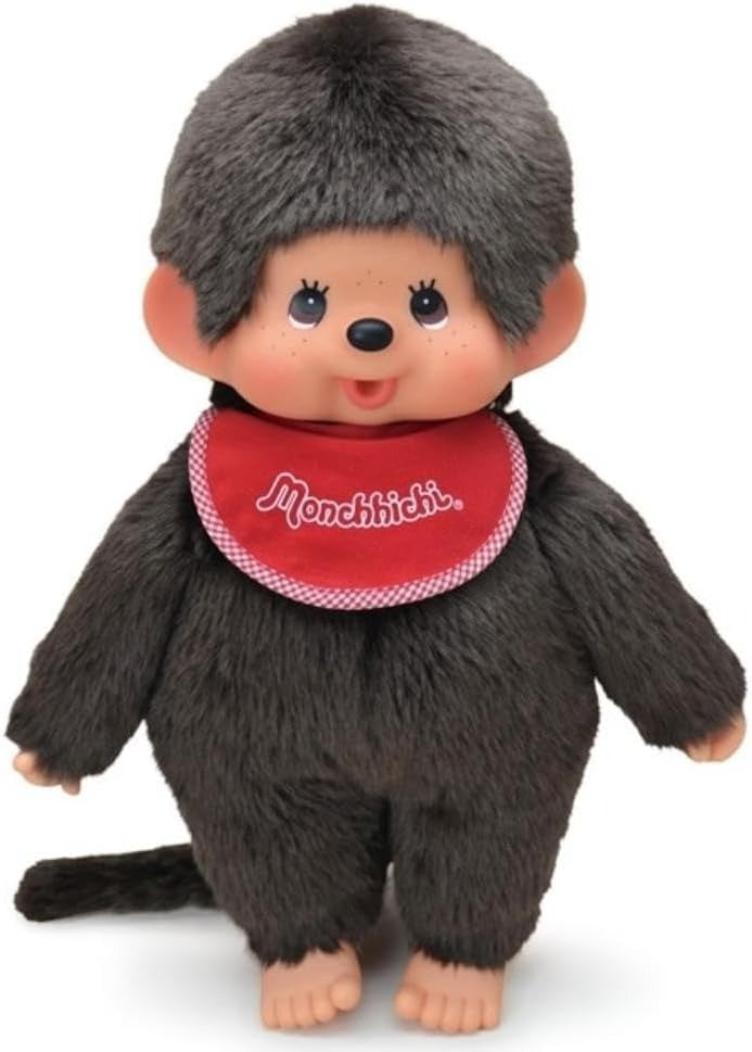Monchhichi Boy Plush Premium Standard L Size 17.7in Brown Sekiguchi JAPAN