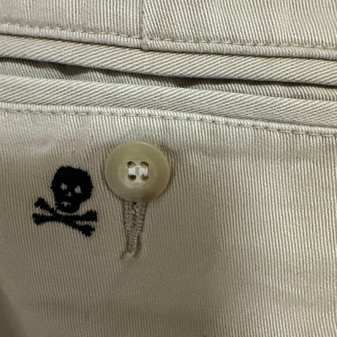 Ralph Lauren Rugby Skull Embroidered Chino Pants Beige S