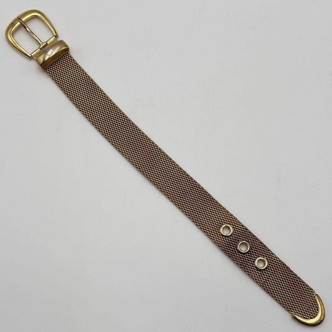 Polo Ralph Lauren Belt Bracelet Gold Logo Engraved Women Rare Model Limited Edit