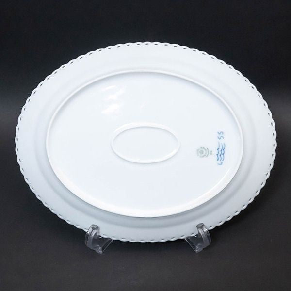 Royal Copenhagen Blue Fluted Full Lace 30cm Oval Plate