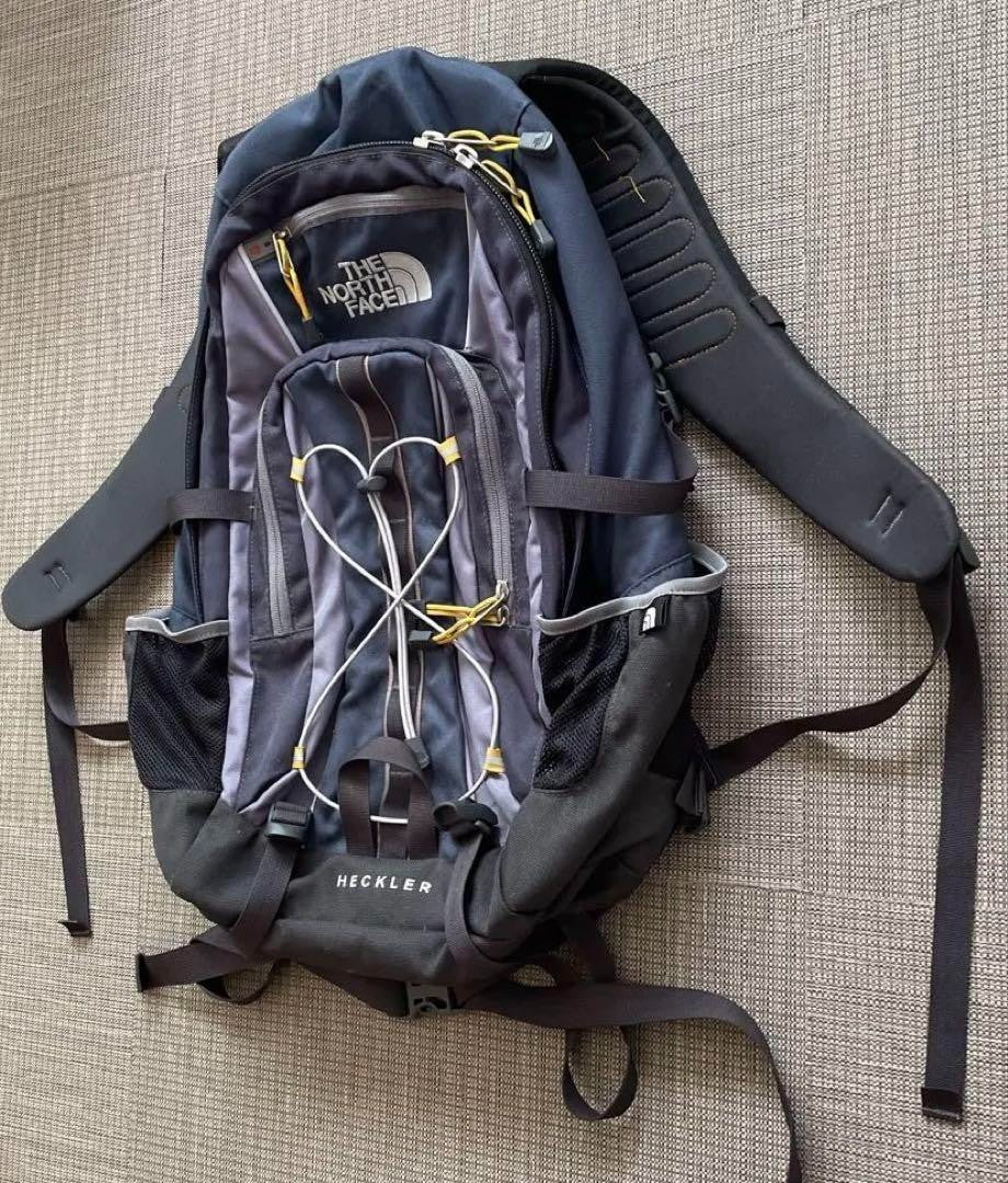 The North Face Heckler Backpack Men Outdoor Hiking Camping Casual model Rare