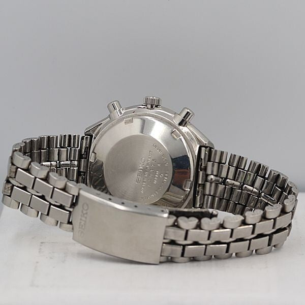 Seiko 6138-8030 Chronograph Day Date Black Dial AT/Automatic Mens Watch OGH Junk