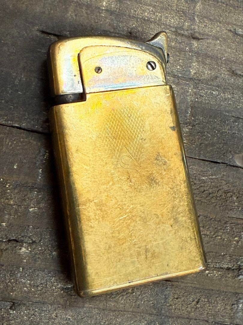 Vintage THORENS Masterpiece Oil Lighter Gold Swiss Made Working Rare Retro DHL