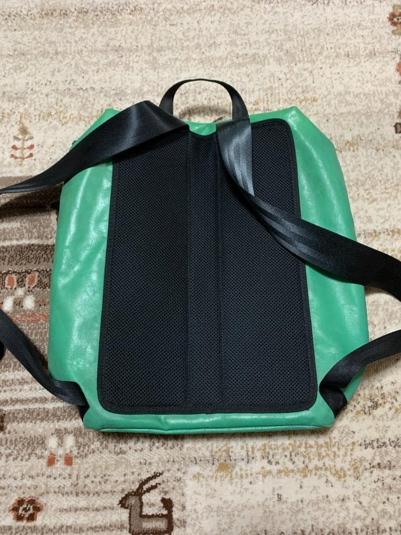 FREITAG F49 Fringe Green Truck Canvas Backpack Large Authentic Bag
