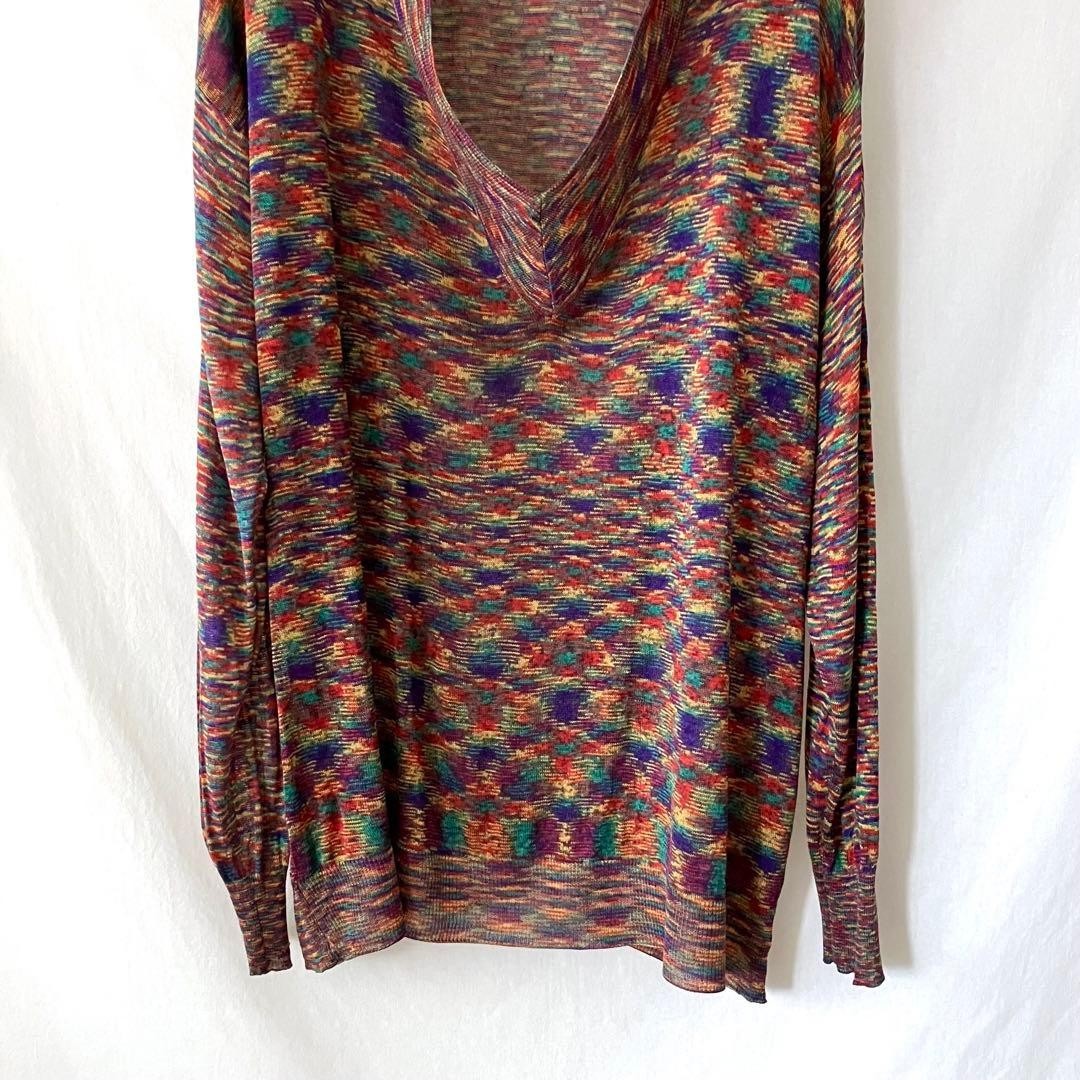 Missoni Women M 80S Made In Italy Knit Pullover M-L Highest Quality Orange Tag