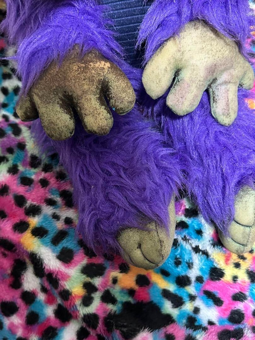 My Pet Monster Purple Plush Toy Doll No Handcuffs USED from Japan Rare Vintage