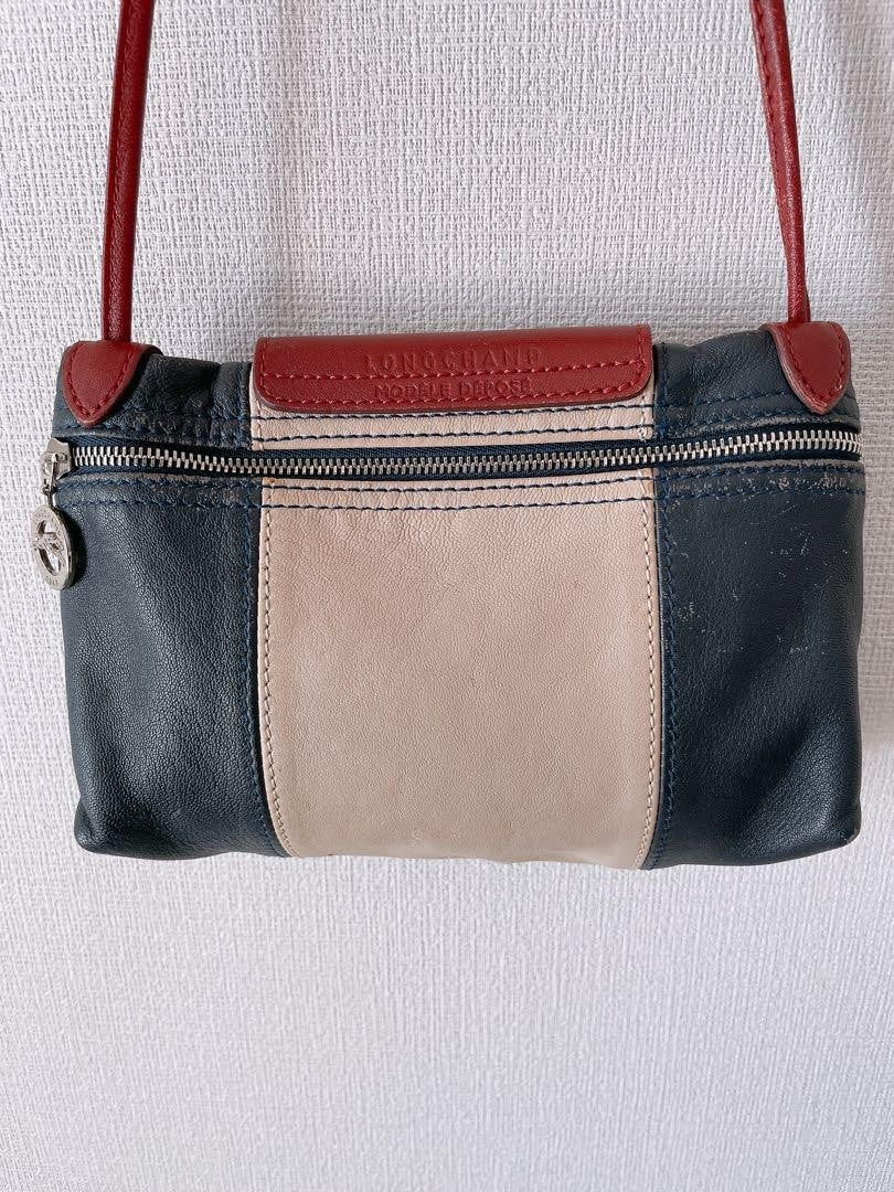 Longchamp Le Pilage Cuir Shoulder Crossbody Bag ANA Ltd Leather USED Good Cond