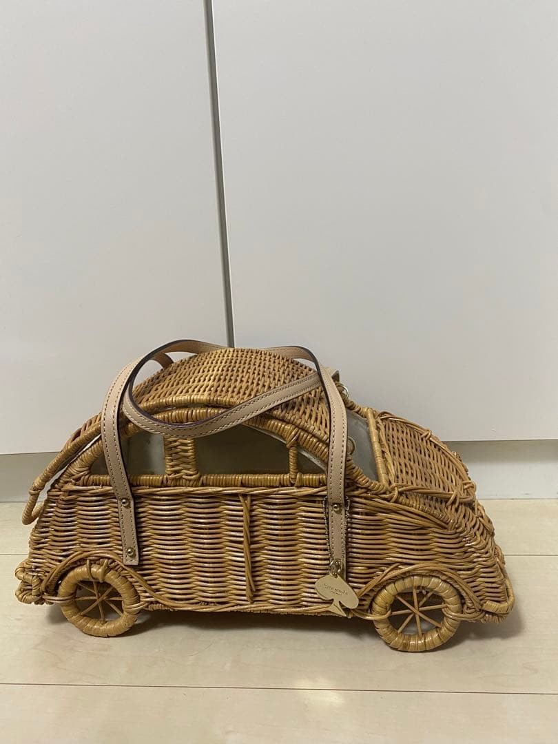 Kate Spade Car Wicker Crossbody Bag Mini Vehicle Novelty Purse Fun Cute MBb0280