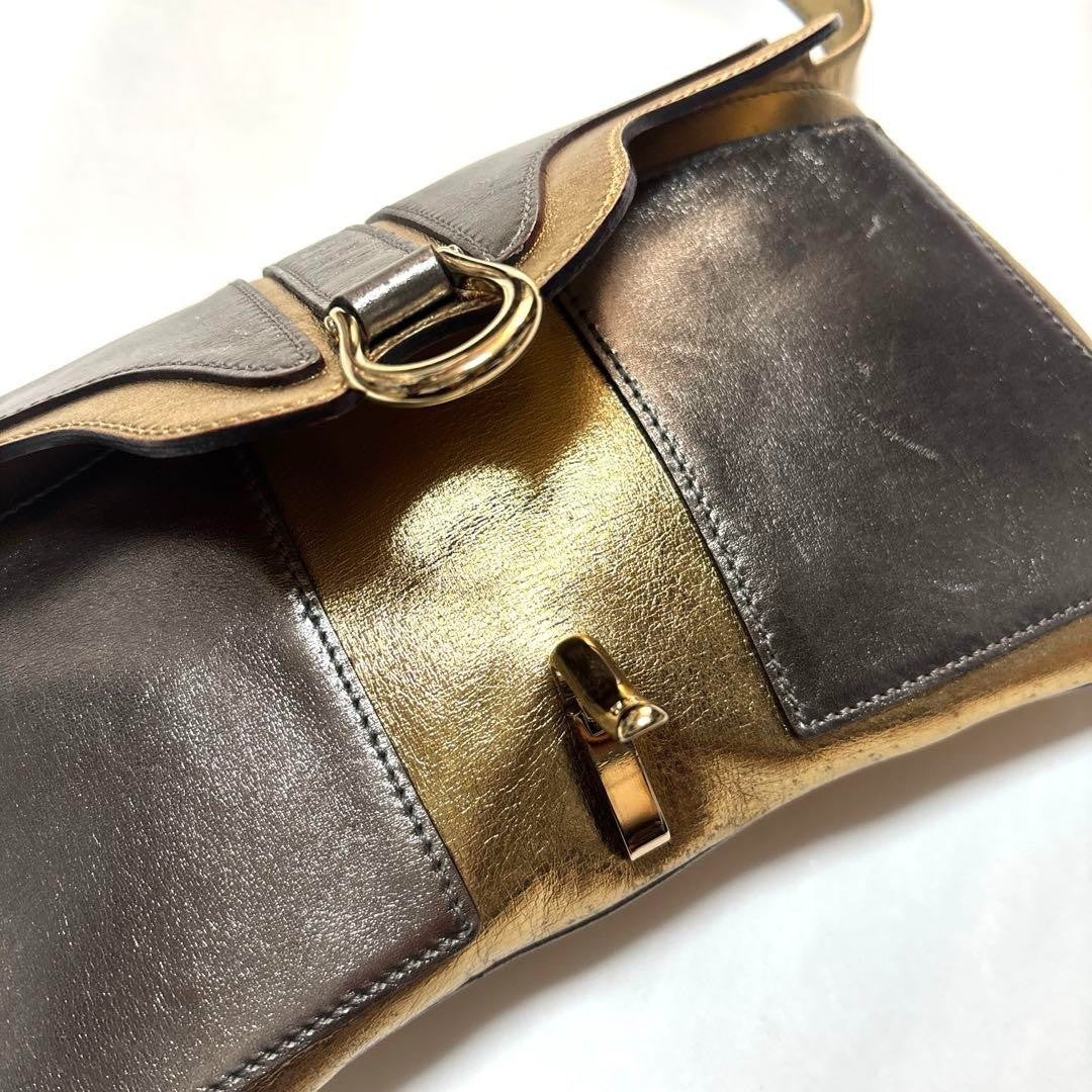 Kate Spade Gold Silver Shoulder Bag
