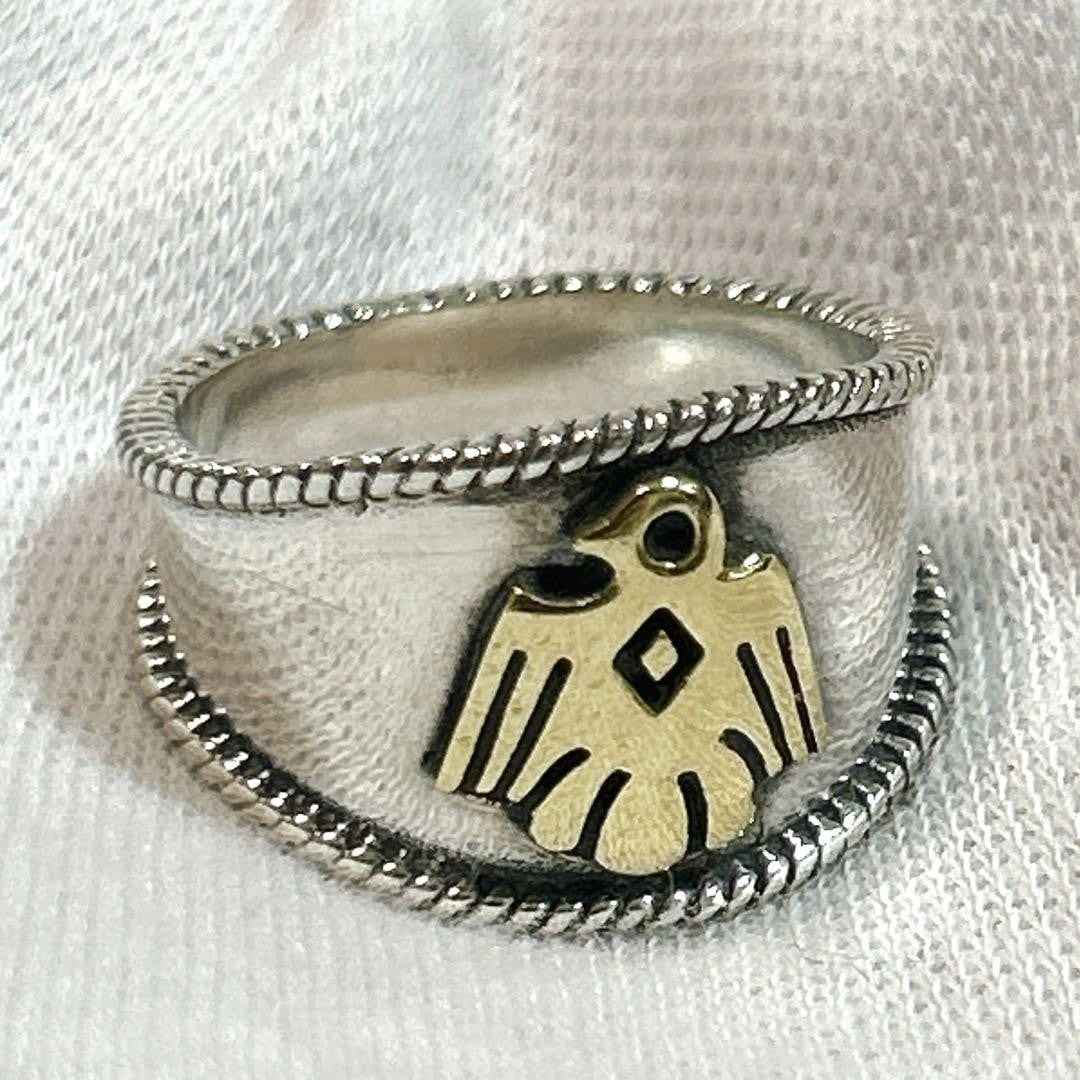 Indian Thunderbird Eagle Ring US9 Sterling Silver 925