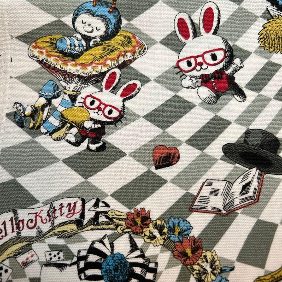 Rare Sanrio Hello Kitty Alice in Wonderland 55x50cm, Japan, Used