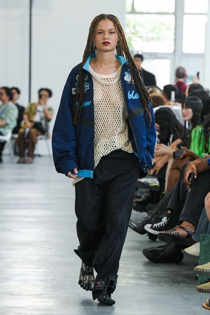 doublet A.I. Patches Embroidery Track Jacket M Blue