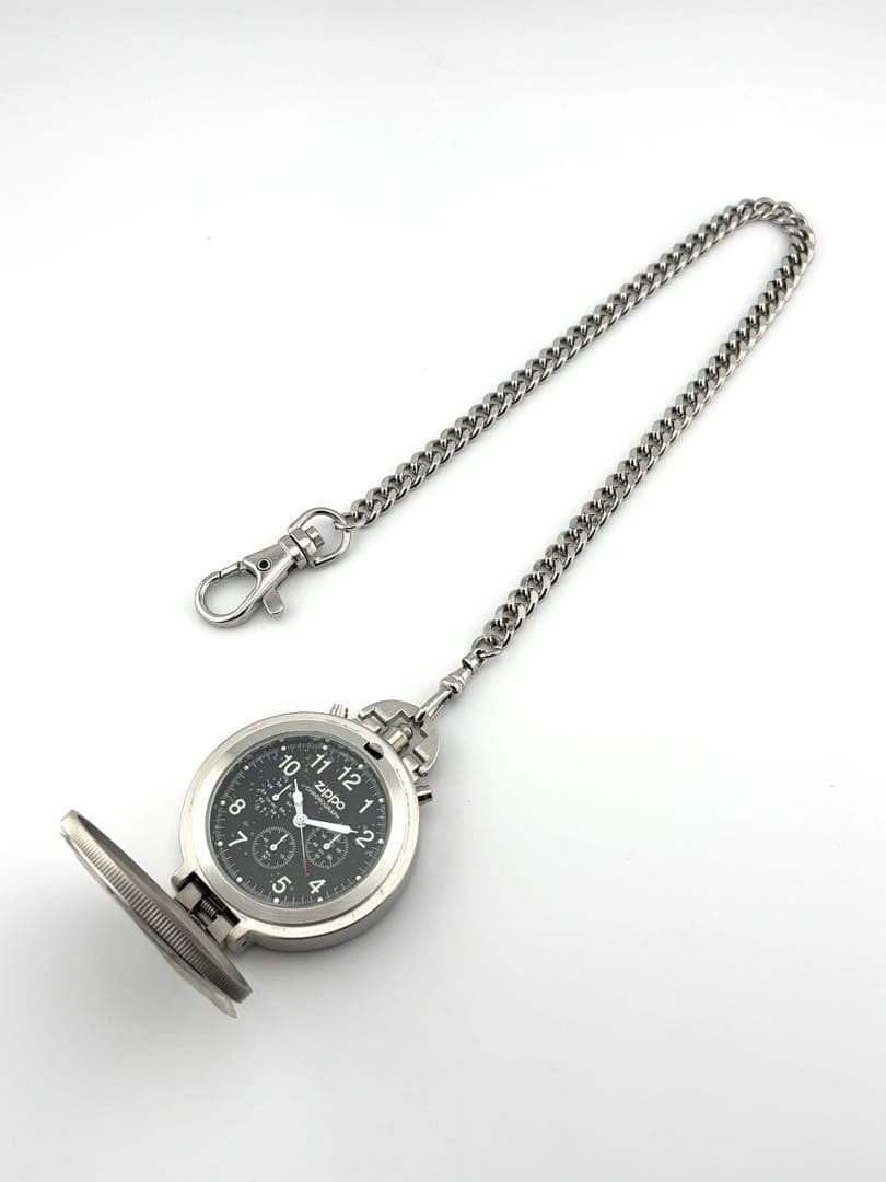 Zippo Time Pocket Watch Chronograph Running 2004 Rare
