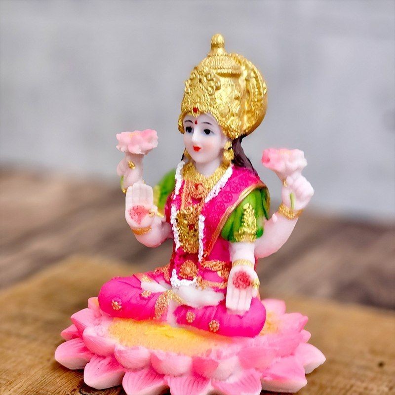 Color Ganesha Figurine Object Interior Buddha Statue Figure Goddess Lakshmi
