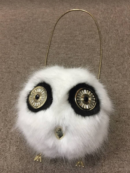 "UNUSED" Kate Spade Owl Bag Shoulder White Chain Party Bag