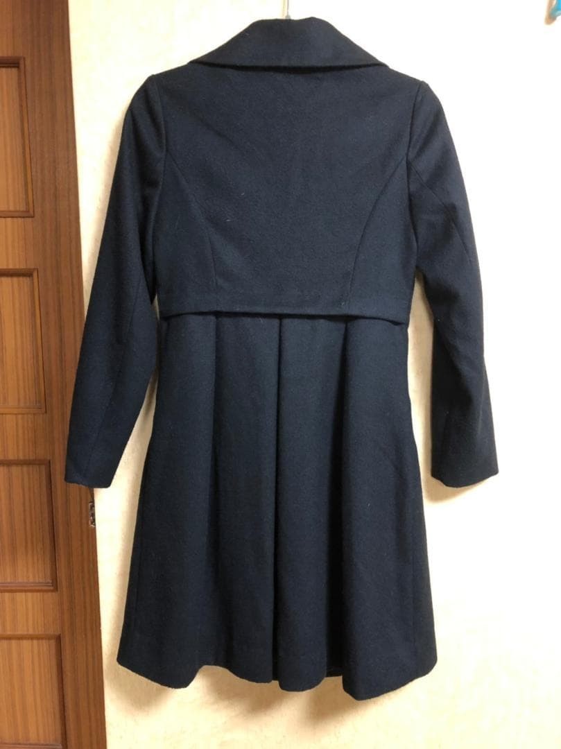 Alexander McQueen Ladies Long Coat Woman's outer black Double button size 40